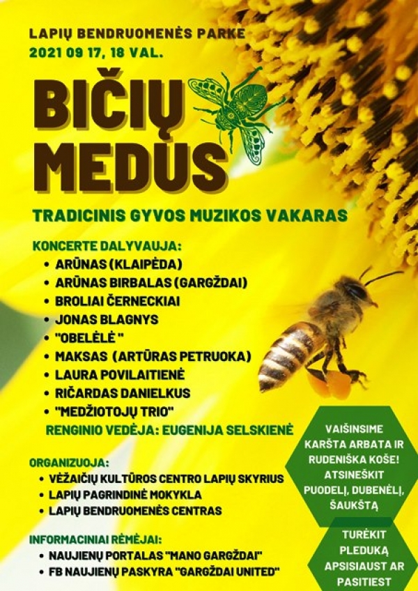 Kviečiame į „Bičių medų“