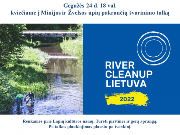 Upių švarinimo iniciatyva RIVER CLEANUP LIETUVA